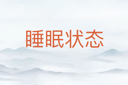 睡眠状态