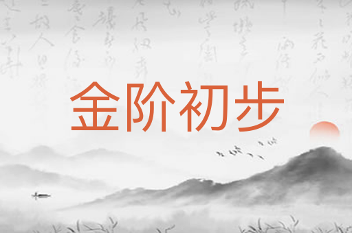 金阶初步