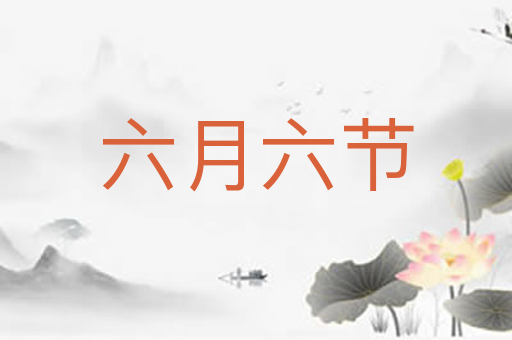 六月六节